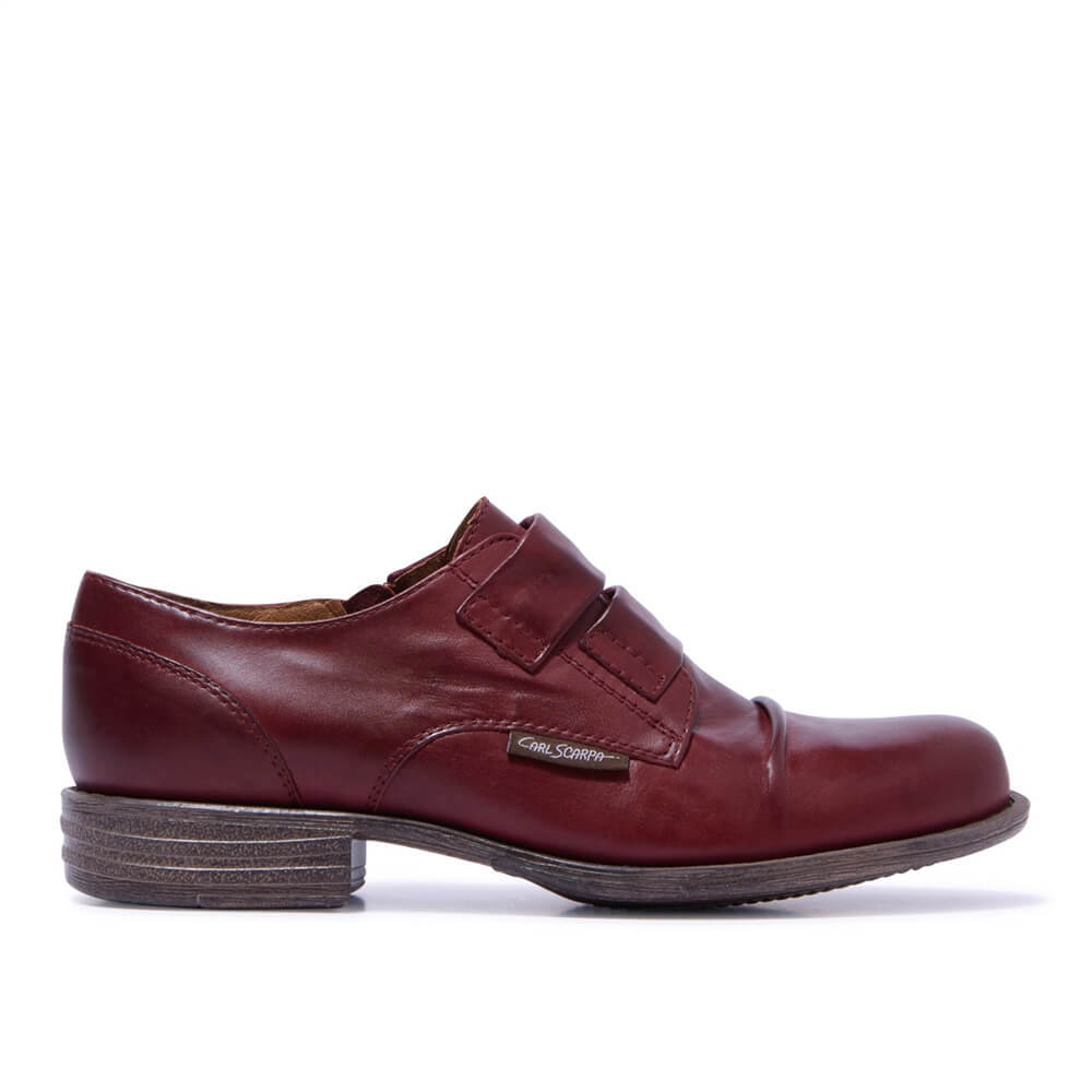 Carl Scarpa Gabbi Bordo Leather Loafers